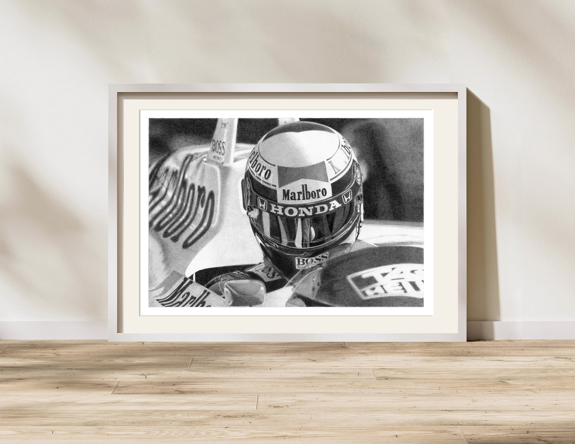 Alain Prost - 1988 - noir et blanc – Image 8