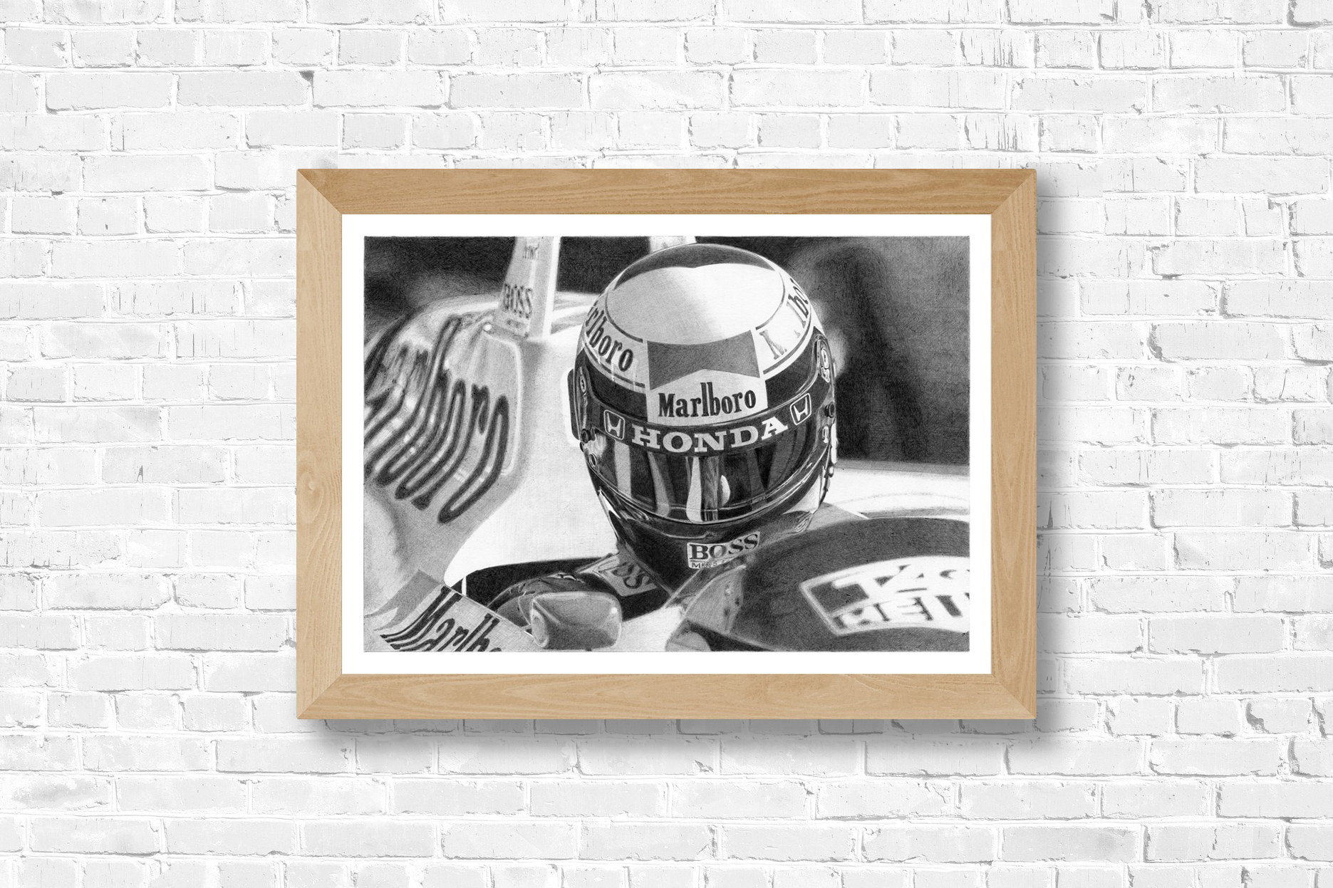 Alain Prost - 1988 - noir et blanc – Image 6