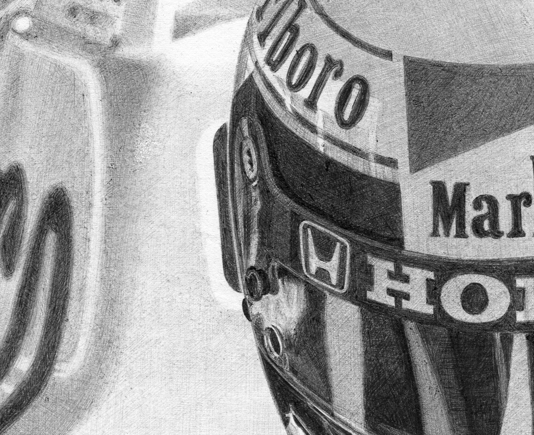 Alain Prost - 1988 - noir et blanc – Image 5