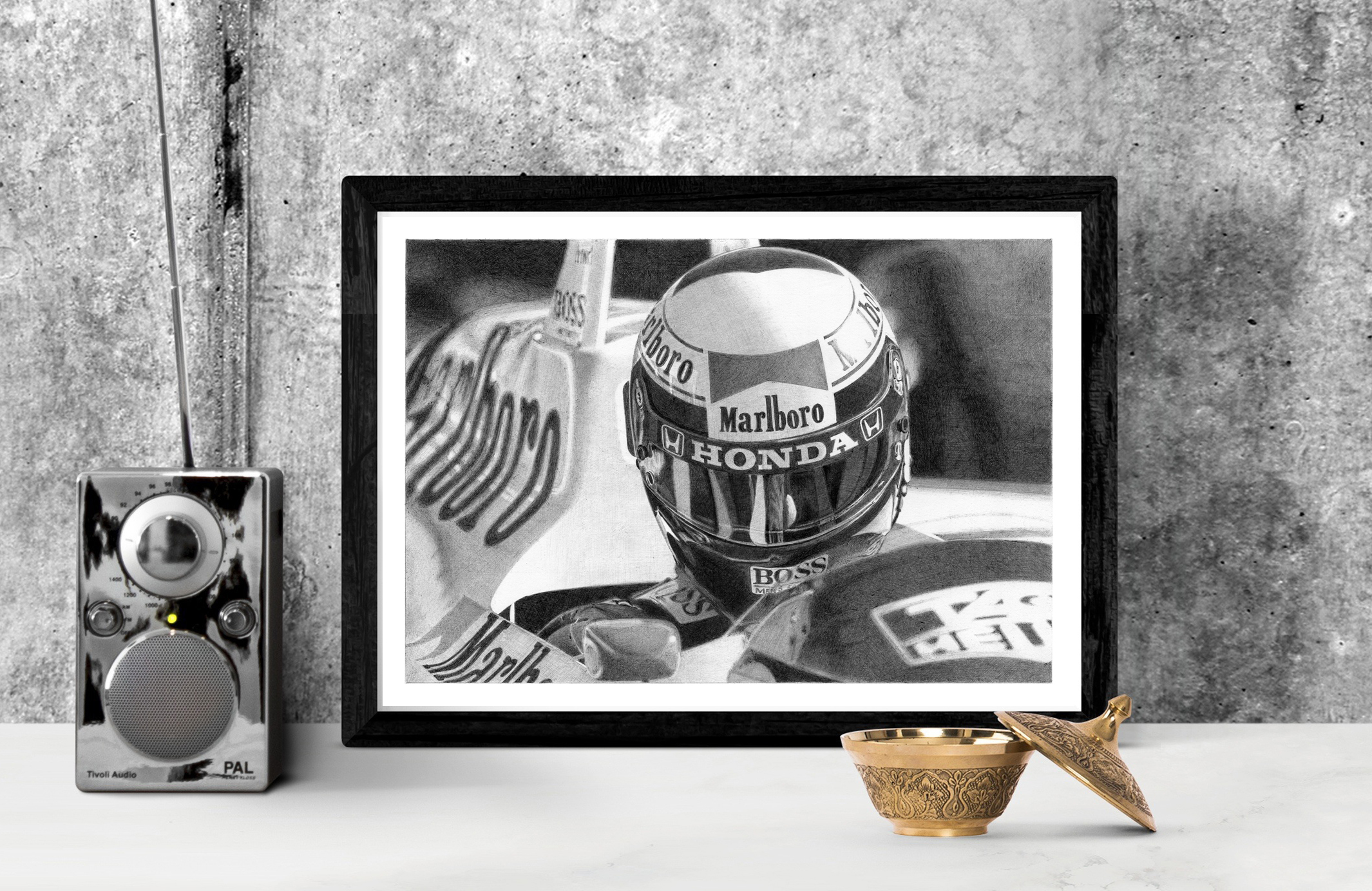 Alain Prost - 1988 - noir et blanc – Image 7