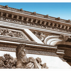 L'Arc de Triomphe - sépia ciel bleu