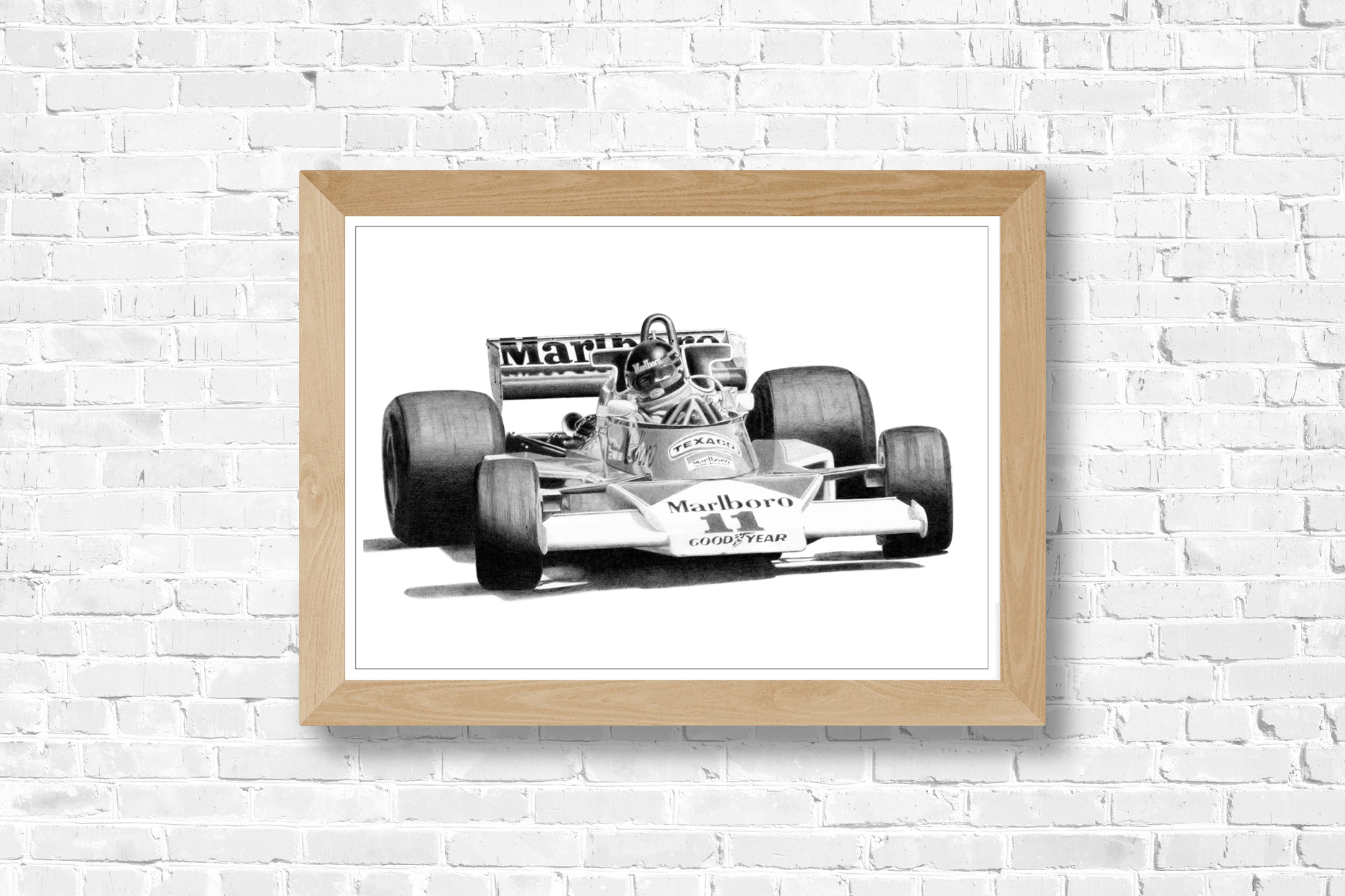 James Hunt – 1976 - noir et blanc – Image 9