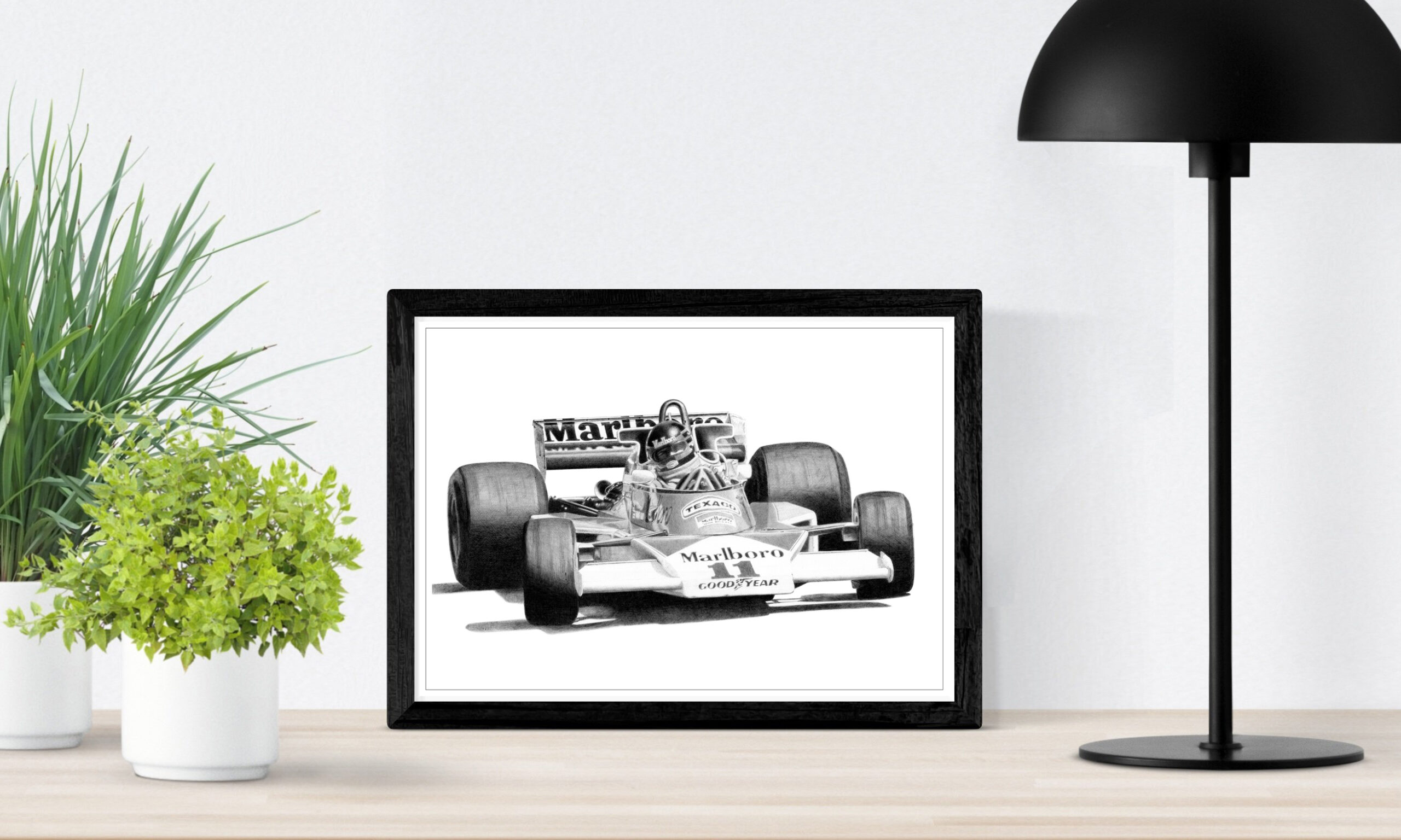 James Hunt – 1976 - noir et blanc – Image 8